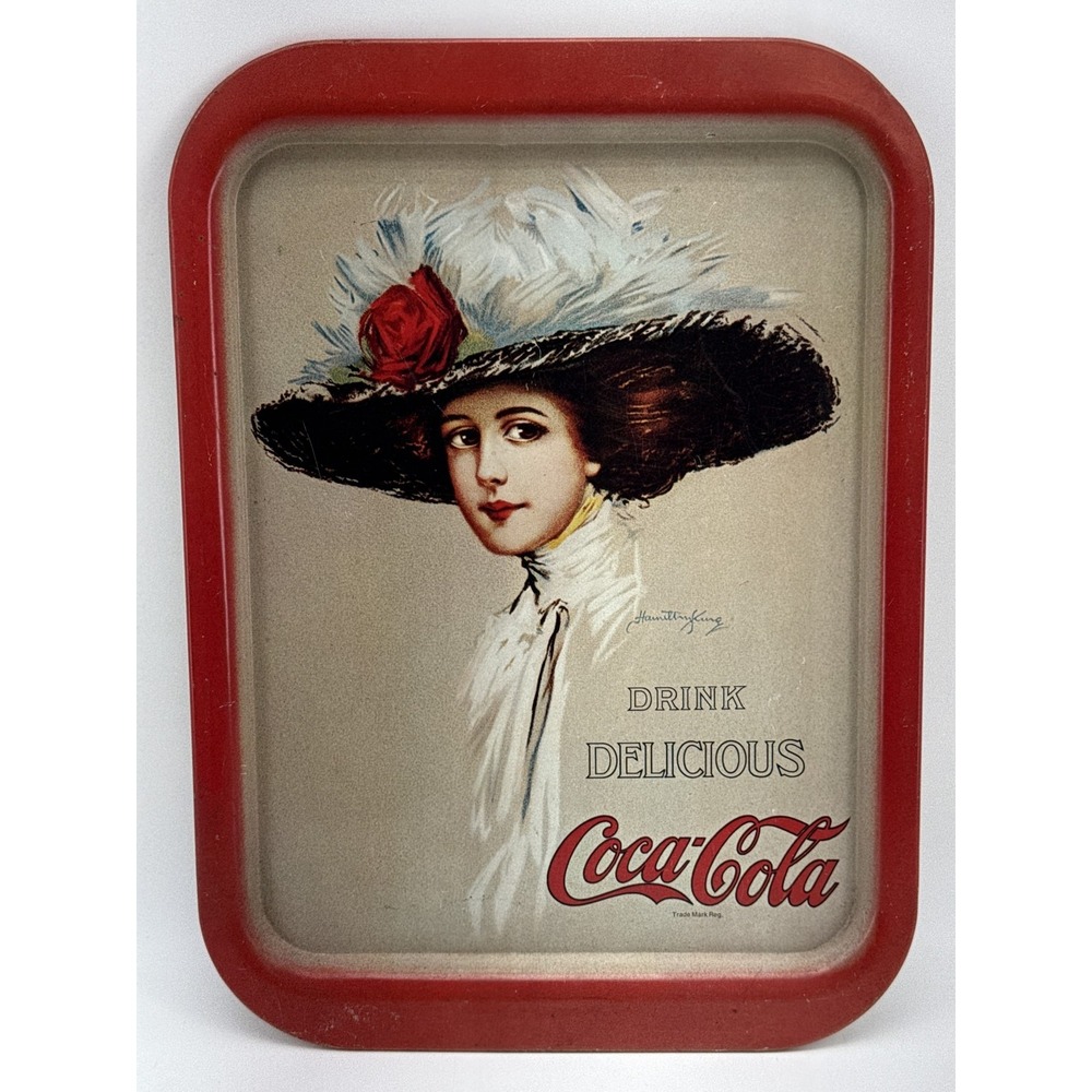 Coca Cola Metal Tray Multicolor Retro Graphic Decorative Advertising